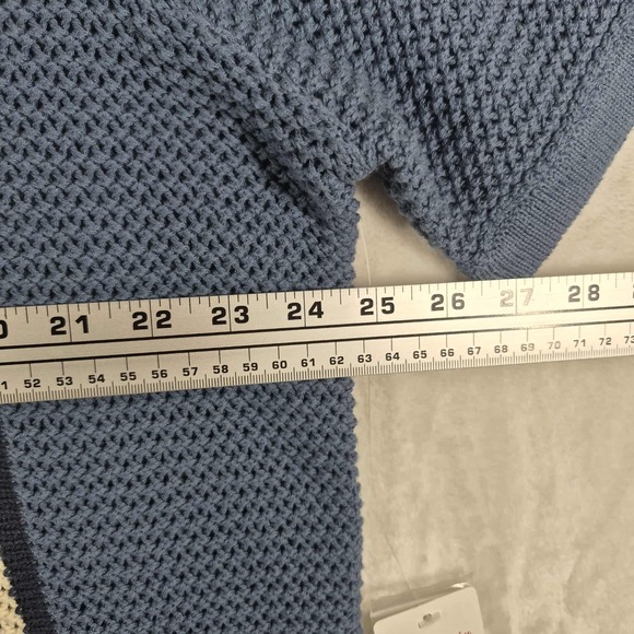 Lucky Brand Knit Short Sleeve Button Up Shirt Men's XL Blue Casual Comfort NWT - Picture 2 of 9